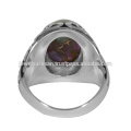 Purple Copper Turquoise Gemstone 925 Sterling Silver Ring Jewelry